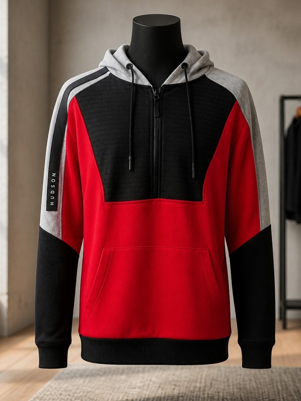 HUDSON OUTERWEAR MEN`S HOODIE ZIPUP SIZE 2X